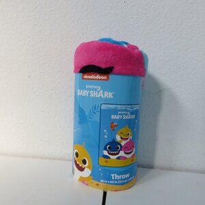 (#123) Pinkfong Baby shark Throw blanket 46 x 60" inches